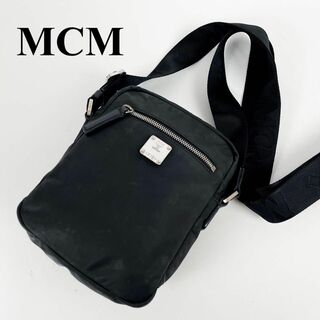 MCM - 【美品】MCM エムシーエム ショルダーバッグ 斜めがけ 肩掛け ナイロン 黒