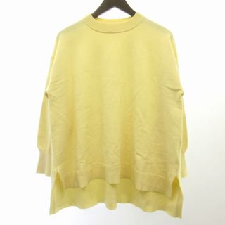 プラステ(PLST)のプラステ PLST 美品 ニット セーター 長袖 モックネック 白 M(ニット/セーター)