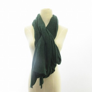 アニオナ(Agnona)のアニオナ AGNONA カシミヤストール スカーフ ショール 緑 IBO52(マフラー/ショール)