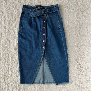 ザラ(ZARA)のデニムスカート(ひざ丈スカート)