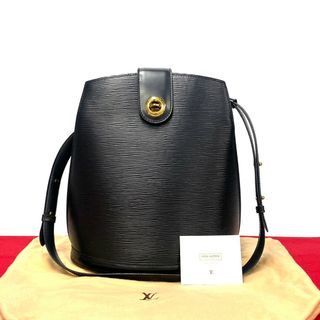 ルイヴィトン(LOUIS VUITTON)の極 美品 袋付 LOUIS VUITTON ルイヴィトン クリュニー ターンロック エピ レザー 本革 ショルダーバッグ クロスボディバッグ 黒 17487(ショルダーバッグ)