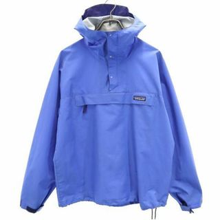 パタゴニア(patagonia)のパタゴニア ロゴ刺_ 長袖 アノラックパーカー XS ブルー系 patagonia アウトドア メンズ(その他)