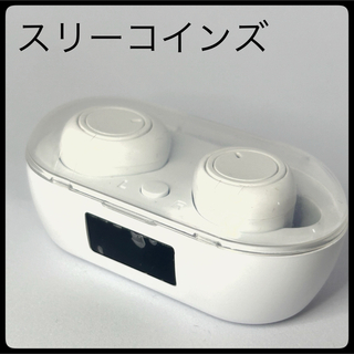 3COINS - 3coins ワイヤレスイヤホン カナルタイプ ホワイト Bluetooth