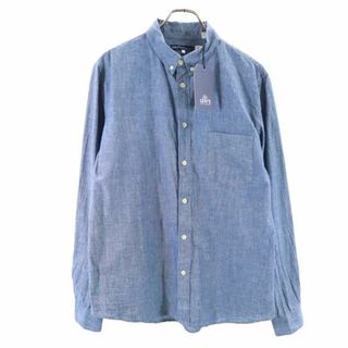 Levi's - 未使用 リーバイス 長袖 ボタンダウンシャツ 2 ブルー Levi's MADE＆CRAFTED メンズ