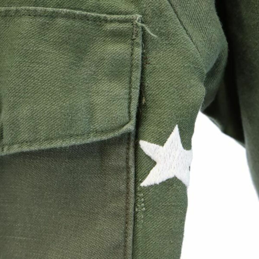 アメリカ軍 ユーティリティー 星柄 刺繍 ミリタリージャケット アメリカ軍 ユーティリティー 星柄 刺繍 ミリタリージャケット