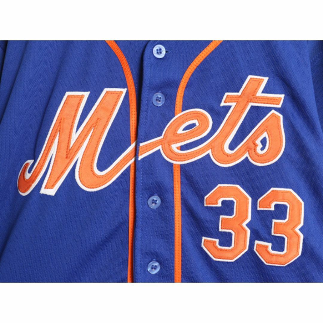 適当な価格 MLB オフィシャル メンズ シャツ ベースボール メッツ Majestic ユニフォームシャツ