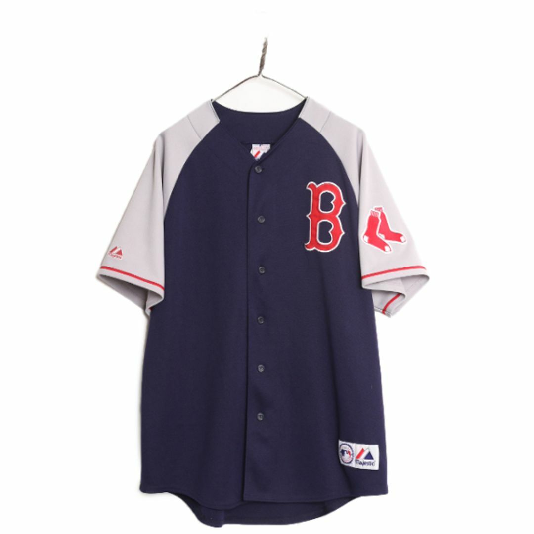 あなたにおすすめの商品 MLB シャツ ベースボール レッドソックス Majestic オフィシャル ユニフォームシャツ