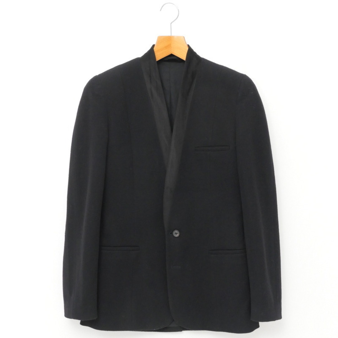 Maison Margiela（旧Maison Martin Margiela） - Maison Margiela メゾン マルジェラ ノーカラージャケット サイズ48 Maison Martin Margiela メゾン マルタン マルジェラ 10 ウール 異素材切替 イタリア製 ブランド古着【中古】20240518/GP7811