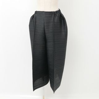 プリーツプリーズイッセイミヤケ(PLEATS PLEASE ISSEY MIYAKE)の■未使用品■2023AW PLEATS PLEASE ISSEY MIYAKE プリーツプリーズ イッセイミヤケ THICKER BOUNECE パンツ サイズ3 ブラック 20240509/GP7932(カジュアルパンツ)