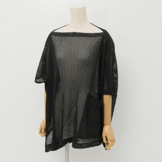 イッセイミヤケ(ISSEY MIYAKE)の■美品■2021SS me ISSEY MIYAKE ミー イッセイ ミヤケ メッシュプリーツ プルオーバー シャツ カットソー トップス オーバーシルエット 透け感 ブランド古着【中古】20240513/GP7974(カットソー(半袖/袖なし))