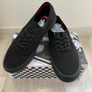 新品送料無料　26cm　VANS　スケートオーセンティック　ブラック　海外正規品(スニーカー)