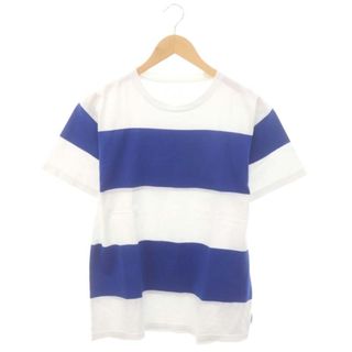 ソフネット(SOPHNET.)のSOPHNET. S/S BOLD BORDER TEE Tシャツ S 白 青(Tシャツ/カットソー(半袖/袖なし))