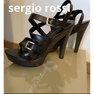 セルジオロッシ(Sergio Rossi)のsergio rossi 高級ブランド　サンダル　厚底　セルジオロッシ(サンダル)