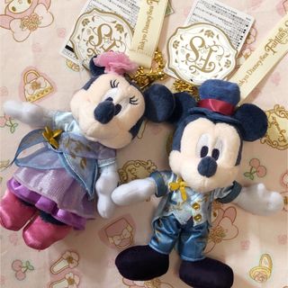 Disney - ミッキー♡ミニー♡ファンタジースプリングス♡ホテル♡ぬいぐるみバッジ♡新品タグ付