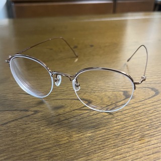 JINS - 良品　JINS 度入りメガネ　メガネケース&メガネ拭き付き
