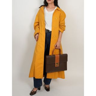 セリーヌ(celine)のCELINE セリーヌ マカダム柄 ブリーフケース ハンドバッグ ブラウン メンズ レディース ゴールド金具(ハンドバッグ)