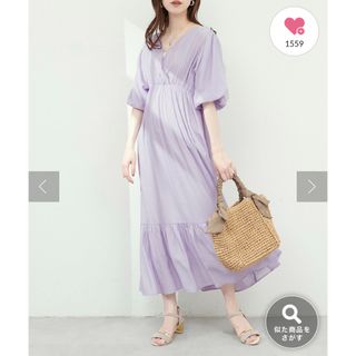 natural couture - 涼しげワッシャーカシュクールワンピース  