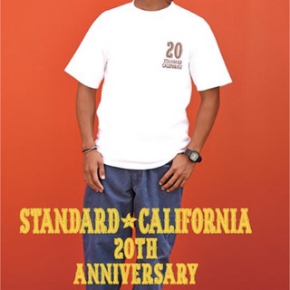 スタンダードカリフォルニア(STANDARD CALIFORNIA)のSD 20th Anniversary Logo T ホワイト XLサイズ(Tシャツ/カットソー(半袖/袖なし))