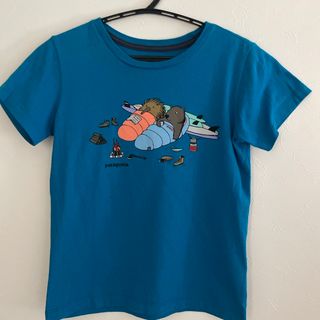 パタゴニア(patagonia)のパタゴニア　110 5T ブルー Tシャツ(Tシャツ/カットソー)