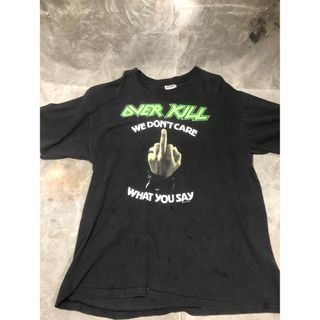 90'S  ヴィンテージ TEE OVER KILL FUCK YOU 1992(Tシャツ/カットソー(半袖/袖なし))