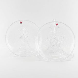 イッタラ(iittala)の未使用 iittala イッタラ ウルティマツーレ 中皿 2枚 ペア 15cmプレート クリア 廃盤 北欧 SU6434J (食器)