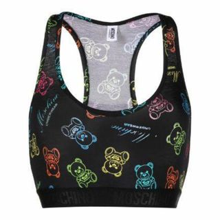 モスキーノ(MOSCHINO)の【新品】Moschino teddy-bear print sports bra(ベアトップ/チューブトップ)