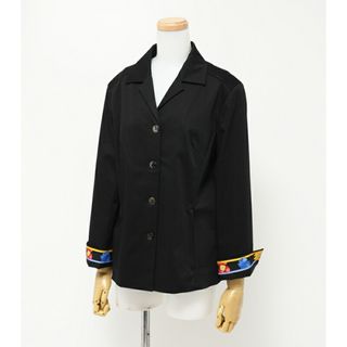 レオナール(LEONARD)の■美品■LEONARD SPORT レオナール スポーツ ジャケット ブレザー レディース サイズ40 コットン ストレッチ ブラック ブランド古着【中古】20240321/GP4962(その他)