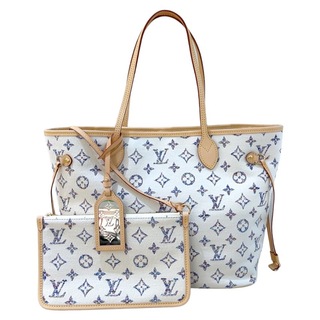 ルイヴィトン(LOUIS VUITTON)の　ルイ・ヴィトン LOUIS VUITTON ネヴァーフルＭＭ Ｍ24905 ホワイト×ブラウン モノグラム・ジャガード レディース トートバッグ(トートバッグ)