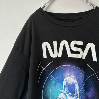 ビンテージ古着　HYPER SPACE ナサ　NASA メンズ　半袖tシャツ　黒(Tシャツ/カットソー(半袖/袖なし))