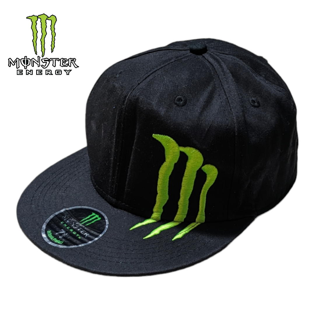 Monster Energy - MONSTER ENERGY ブラック 刺繍 ロゴ キャップ Monster Energy - MONSTER ENERGY ブラック 刺繍 ロゴ キャップ