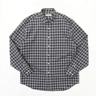 BURBERRY - ■美品■BURBERRY バーバリー 長袖 ボタンダウンシャツ BDシャツ メンズ サイズXL コットン ネイビー系 ノバチェック ブランド古着 【中古】20210701/GI0445