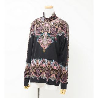 ■美品■ETRO エトロ タートルネック ニット セーター サイズ48 カシミヤ×シルク バロック イタリア製 ブランド古着【中古】20240117/GP2129