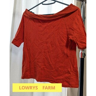 ローリーズファーム(LOWRYS FARM)のLOWRYS　FARM　鮮やか　きれい　ボートネック　カットソー(Tシャツ(半袖/袖なし))