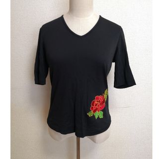 【MAITRESSE（メトリーゼ）・年代物】刺繍Tシャツ(Tシャツ(半袖/袖なし))