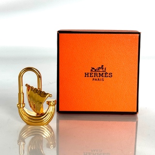 Hermes - 【美品】エルメス　カデナチャーム　キーホルダー　パリの風　2006年限定品　ゴールド