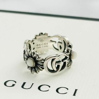 グッチ(Gucci)のGUCCI ダブルG マザーオブパール　リング　10号　フラワー　マーモント(リング(指輪))
