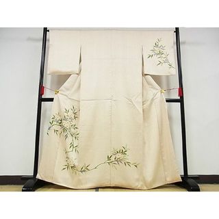 平和屋-こころ店■訪問着　枝花文　金彩　正絹　逸品　AAAE3734Bzg(着物)