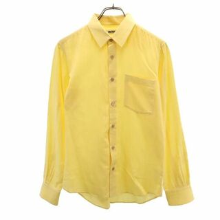 ファクトタム(FACTOTUM)のファクトタム 日本製 ウールブレンド 長袖 コットンシャツ 44 黄 FACTOTUM メンズ(シャツ)
