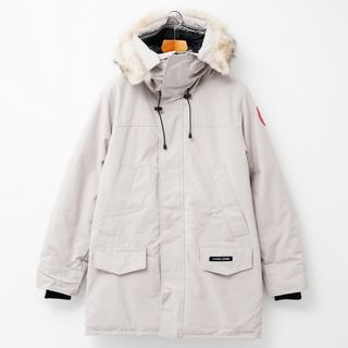 カナダグース(CANADA GOOSE)の■未使用品■CANADA GOOSE カナダグース LANGFORD PARKA ラングフォードパーカーダウンジャケット サイズM ダウンコート ハーフコート コヨーテファー着脱可  カナダ製 20240429/GP7878(ダウンジャケット)