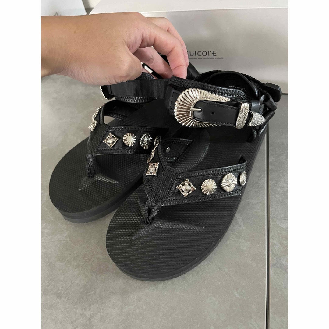 TOGA×SUICOKE TONOトーガ スイコック サンダル 26cm 黒 TOGA×SUICOKE TONOトーガ スイコック サンダル 26cm 黒