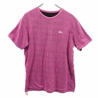 ステューシー(STUSSY)のステューシー 半袖 リバーシブル Tシャツ M ピンク系 STUSSY メンズ(Tシャツ/カットソー(半袖/袖なし))