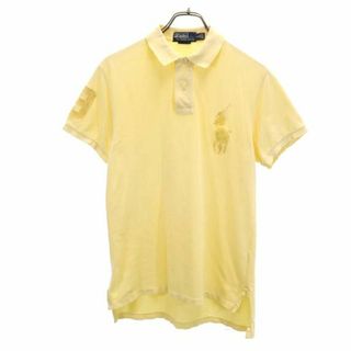 ポロバイラルフローレン 半袖 ポロシャツ S 黄系 Polo by Ralph Lauren 鹿の子 メンズ(ポロシャツ)