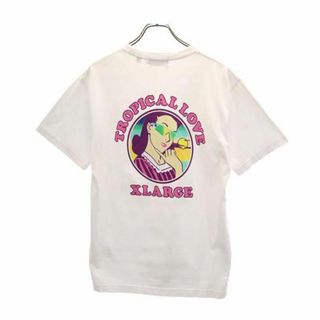 エクストララージ(XLARGE)のエクストララージ バックロゴプリント 半袖 Tシャツ M 白 XLARGE メンズ(Tシャツ/カットソー(半袖/袖なし))