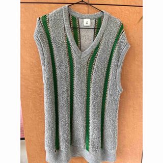 6 (ROKU) - 6 (ROKU)  PILE STRIPE VEST ロク ベスト