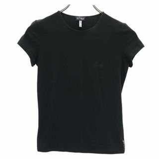 ARMANI JEANS - アルマーニジーンズ ロゴ 半袖 Tシャツ US4 ブラック系 ARMANI JEANS レディース