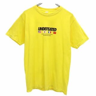 アンディフィーテッド(UNDEFEATED)のアンディフィーテッド ロゴプリント 半袖 Tシャツ S イエロー UNDEFEATED メンズ(Tシャツ/カットソー(半袖/袖なし))