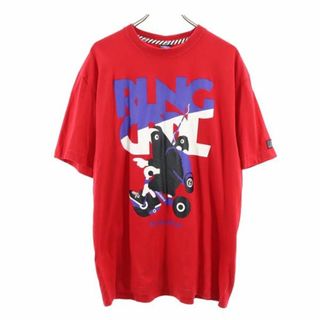 ローリングクレイドル(ROLLING CRADLE)のローリングクレイドル プリント 半袖 Tシャツ XL レッド系 ROLLING CRADLE メンズ(Tシャツ/カットソー(半袖/袖なし))