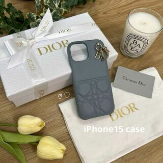 クリスチャンディオール(Christian Dior)の新品同様DiorレディーディオールiPhone15ケース　スマホカバー　現行品(iPhoneケース)