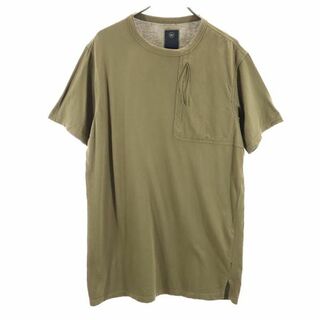 マハリシ 半袖 Tシャツ M ブラウン系 maharishi 胸ポケット メンズ(Tシャツ/カットソー(半袖/袖なし))