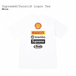 シュプリーム(Supreme)のSupreme®/Ducati® Logo Tee(Tシャツ/カットソー(半袖/袖なし))